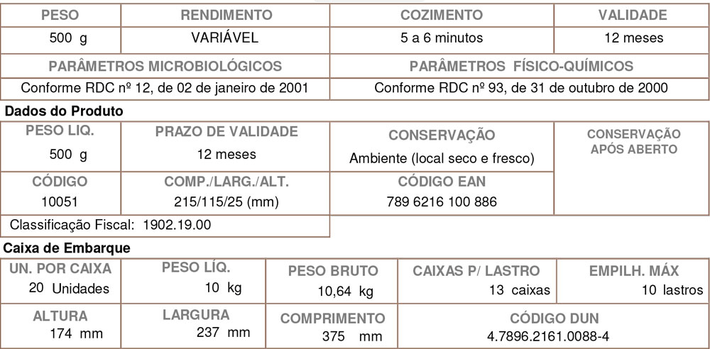 Macarrão Yakisoba 500G - Mezzani